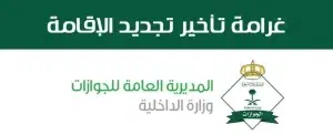 غرامة تأخير تجديد الإقامة