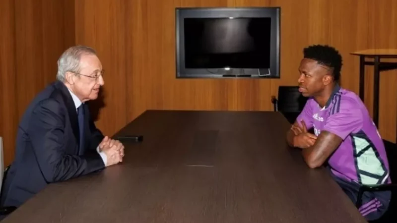 قرار مدريد المفاجئ والغامض بشأن فينيسوس وتأثيره على بيريز