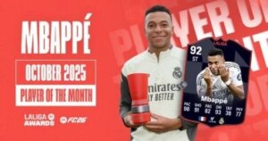 مبابي يحصد جائزة لاعب الشهر في الدوري الإسباني للمرة الثانية تواليا مبابي يحصد جائزة لاعب الشهر في الدوري الإسباني للمرة الثانية تواليا