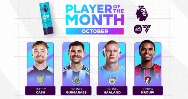 هالاند يبرز كأبرز المرشحين لجائزة لاعب الشهر في الدوري الإنجليزي هالاند يتصدر المرشحين لجائزة لاعب الشهر فى الدوري الإنجليزي