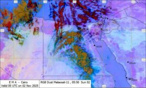 حالة الطقس اليوم الأحد 2 نوفمبر 2025 في مصر