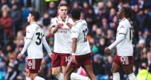 أرسنال يدك شباك بيرنلى بثنائية جيوكيريس ورايس فى شوط أول نارى.. فيديو