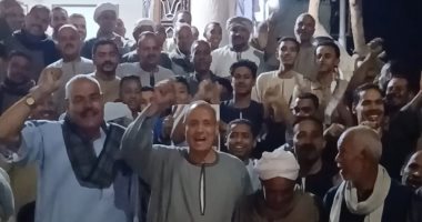 أهالي قنا يهتفون للسيسي ومصر بعد إلغاء الانتخابات، شاهد الفيديو والصور