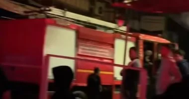 إخماد حريق بمحافظة بورسعيد بسبب الأمطار والطقس السيئ