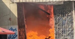 إصابة عامل نتيجة اندلاع حريق في مخزن ملابس بالإسكندرية