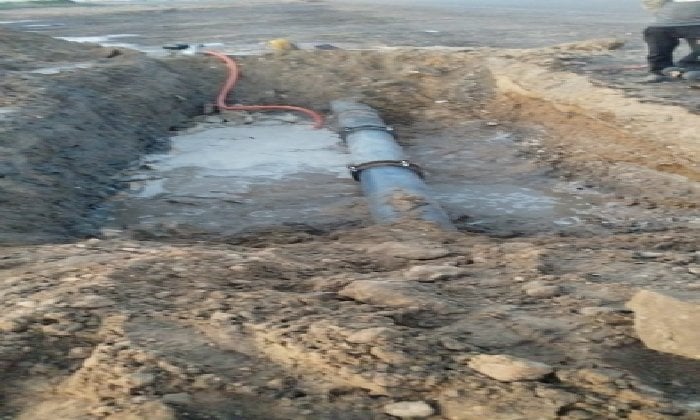 الانتهاء من أعمال إصلاح خط المياه الرئيسي الصادر من محطة الصدق ببورسعيد