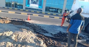 اختتام صيانة خط المياه في الكورنيش بالبحر الأحمر