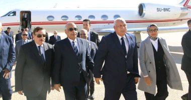 استقبال محافظ الوادي الجديد لوزير العدل لتفقد وافتتاح مشروعات جديدة بالمنطقة