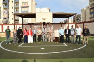 افتتاح ملعب متعدد الأغراض ومنطقة ألعاب جديدة بمدرسة "الإسكان الاجتماعي ٣" ببورفؤاد