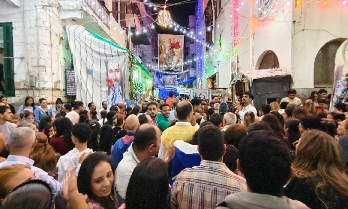 الإسكندرية تحتفل بليلة استشهاد مارجرجس المزاحم