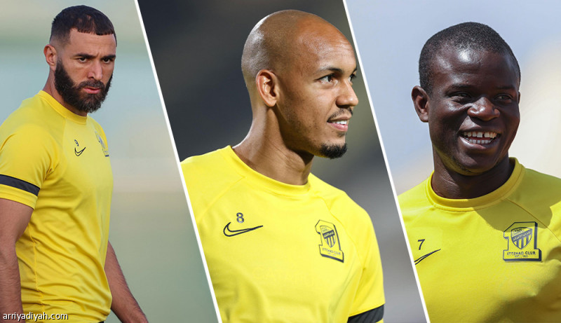 الاتحاد يؤجل تجديد عقود بنزيما وكانتي وفابينيو حتى نهاية الموسم