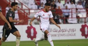 الشمال يتقدم علي الوكرة بهدف بونجاح في الشوط الأول