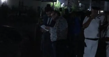 النيابة العامة تتابع موقع انهيار مصنع قيد الإنشاء بالمحلة في فيديو.