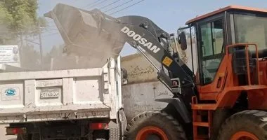 انتهاء رصف أرمنت الحيط وبدء تركيب الغاز بشوارع الوابورات