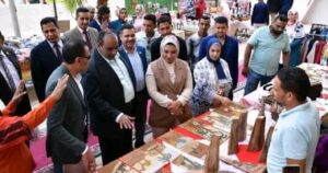 انطلاق معرض التسويق السنوي للمنتجات بجامعة الوادي الجديد