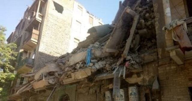 بدون اصابات.. انهيار جزء من منزل بقرية فى طوخ