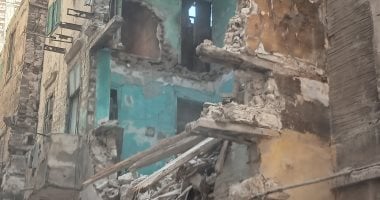انهيار مبنى مكون من 4 طوابق في منطقة اللبان بالإسكندرية