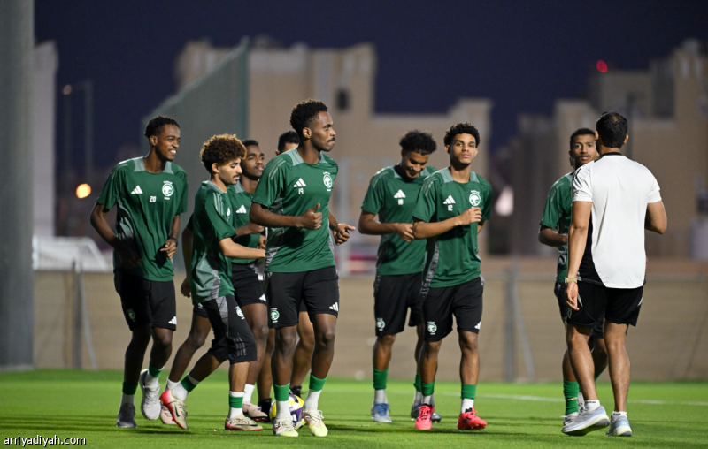 تدريبات المنتخب السعودي بعد فوزه على نيوزيلندا في كأس العالم للناشئين