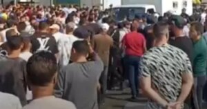 تشييع جثمان شاب توفي في حادث سقوط ذراع ونش ببورسعيد