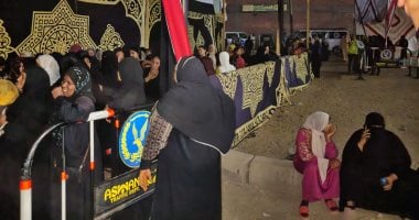 تصويت مكثف للسيدات بأسوان في المساء خلال الانتخابات