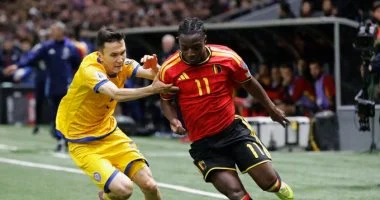منتخب كازاخستان يؤجل تأهل بلجيكا بتعادل إيجابى فى تصفيات كأس العالم