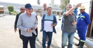 تفقد رئيس شركة الصرف الصحي بالإسكندرية محطة رفع الرأس السوداء