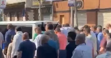 توديع أب وأطفاله ضحايا حادث على الطريق الدولي بالإسكندرية