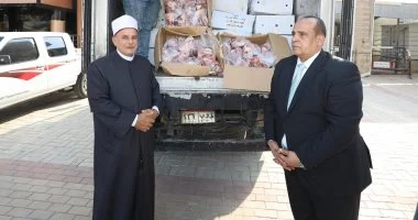 توزيع 2 طن لحوم أضاحي للأسر المحتاجة في كفر الشيخ