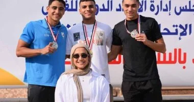 جامعة الإسماعيلية الأهلية تهنئ أحمد محمد عوض بفوزه كبطل عالمي في السباحة بالزعانف