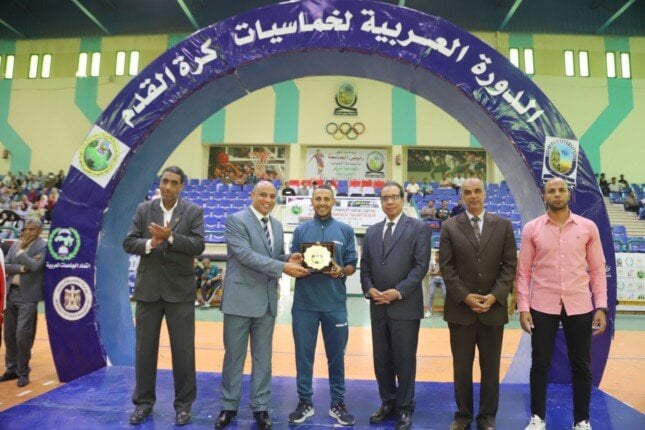 جامعة بنها تتوّج بلقب البطولة العربية 20 لخماسيات كرة القدم