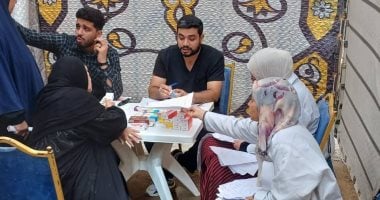جامعة بنها وحياة كريمة تنظمان قافلة طبية للكشف على 212 حالة بالجيزة