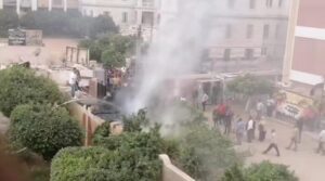 ذعر في «25 يناير» بالمنيا: حريق مفاجئ يلتهم كانتين مدرسة دون إصابات