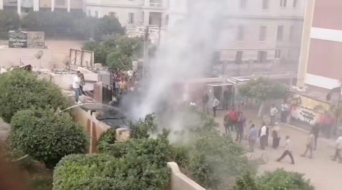 ذعر في «25 يناير» بالمنيا: حريق مفاجئ يلتهم كانتين مدرسة دون إصابات