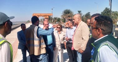 رئيس الجهاز المركزي للتعمير يتابع مشروعات الطرق والمحاور في أسوان