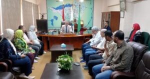 رئيس شركة مياه الفيوم يعقد اجتماعه الأول مع القيادات بعد توليه المنصب