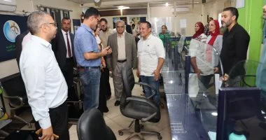 رئيس مياه القليوبية يُعاين مركز الصيانة الرئيسي والقطاع التجاري للأعمال.