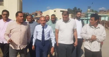 رئيس مياه كفر الشيخ الجديد يتجول في منطقة بدسوق