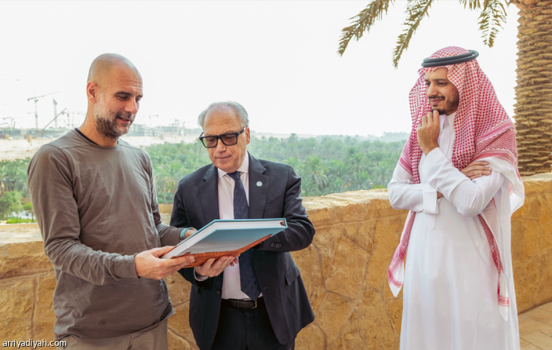 زيارة جوارديولا للدرعية تعكس روح التميز والتطوير المستدام