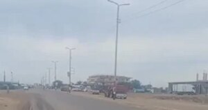 سماء كفر الشيخ ملبدة بالغيوم مع أمطار خفيفة في فيديو