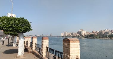 شمس لامعة وطقس لطيف على كورنيش النيل بالغربية