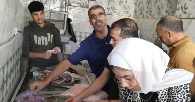 ضبط أغذية فاسدة خلال حملة موسعة في تمى الأمديد بالدقهلية