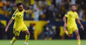 النصر ضد جوا .. عبد الرحمن غريب يتقدم للعالمي بهدف في الشوط الاول