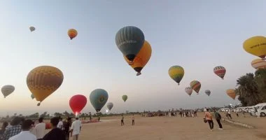 عودة تحليق البالونات في سماء الأقصر مع 65 رحلة و1800 سائح.