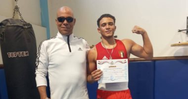 فوز آدم محمد بفضية الجمهورية في الملاكمة لتعليم جنوب سيناء