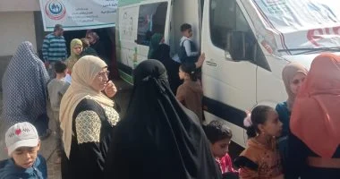 قافلة "حياة كريمة" الطبية تقدم فحوصات مجانية لـ 1300 شخص بدمياط