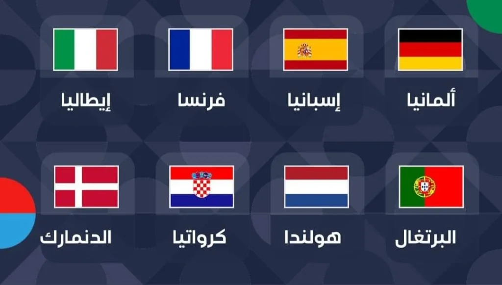 قرعة دور ربع النهائي للأمم الأوروبية