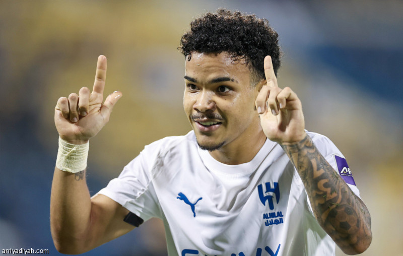 كايو يسجل هدفه الأول مع الهلال بعد غياب طويل منذ مايو