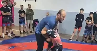 كرم جابر يعرب عن سعادته بزيارة مركز مصارعة بيلا وينوه بالجهود المبذولة فيه