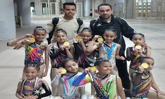 7 لاعبات من الأقصر يحصدن الميداليات الذهبية في بطولة كأس مصر لجمباز الإيروبيك