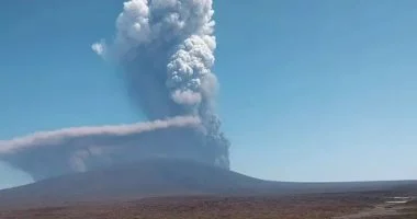 شاهد لحظة ثوران بركان فى إثيوبيا لأول مرة منذ 10 آلاف عام